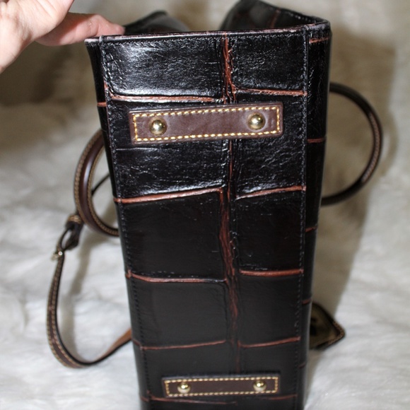 Dooney & Bourke "Janine" Satchel Dark Brown - Picture 6 of 14